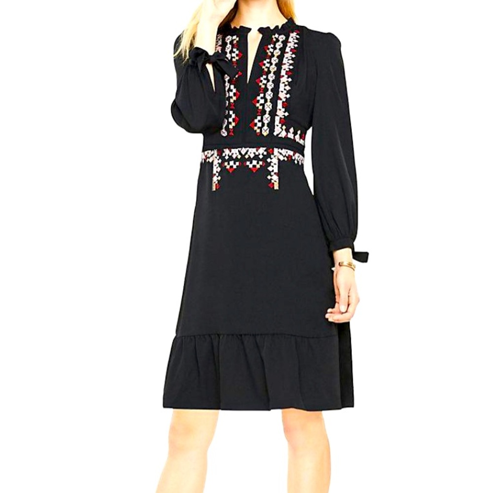 Ann Taylor black long sleeve dress